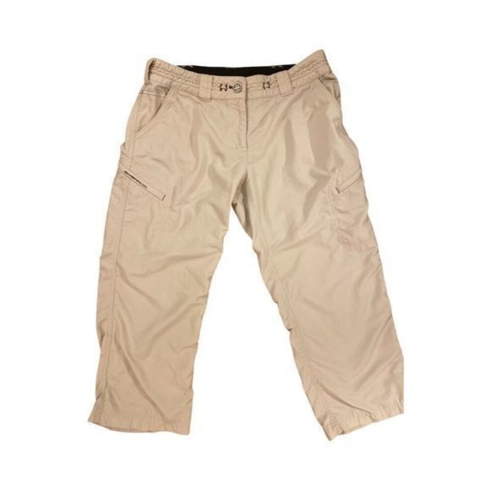 Rei Exffocio Outdoor Cropped Pant - 8 tan nylon Quick dry. Cool lightweight